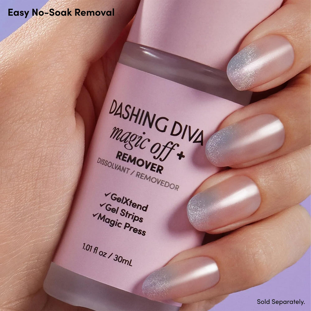 Dashing Diva GelXtend Starter Kit – Clear Long Coffin Nails with LED Lamp