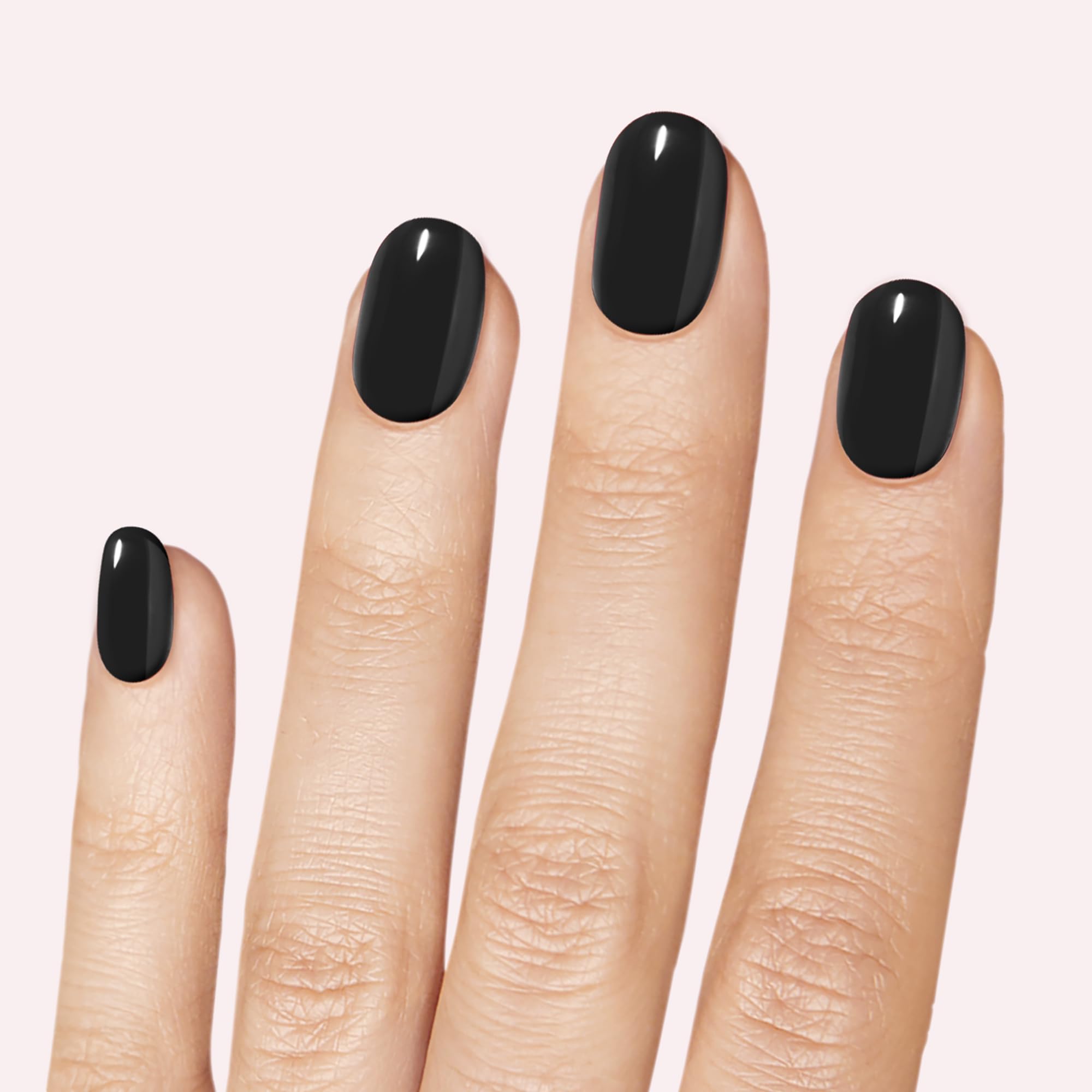 Dashing Diva Gloss Nail Strips Bundle – The Black & White Collection: Real Black & Daikon (2 Sets) | UV Free, Chip-Resistant