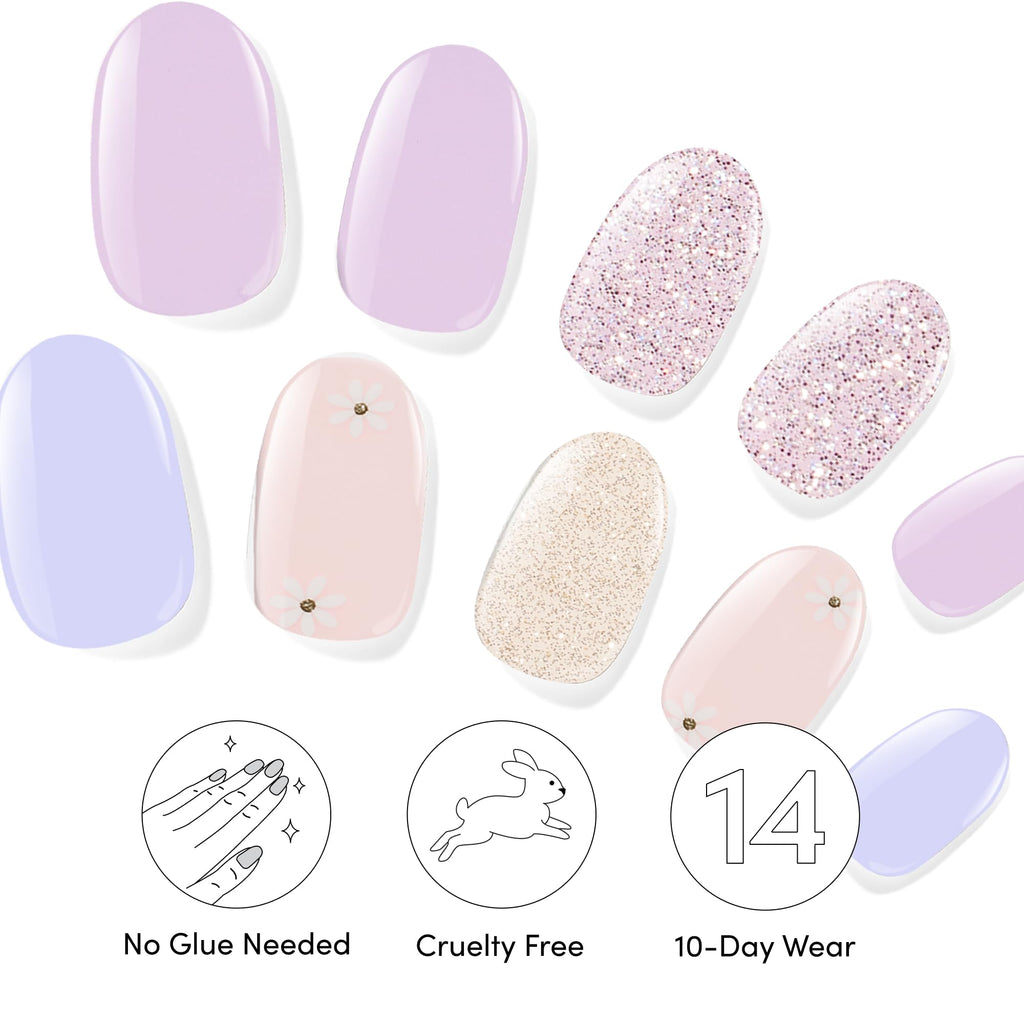 Dashing Diva Gloss Nail Strips Bundle – Pastel Collection: Fairytale Moment & Down Down Daisy