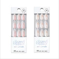 Dashing Diva Nailbliss Glazed Donut Gel Manicure Bundle – Rosewater Glaze & French Glaze | 2 Sets of 30 Medium Almond Nails