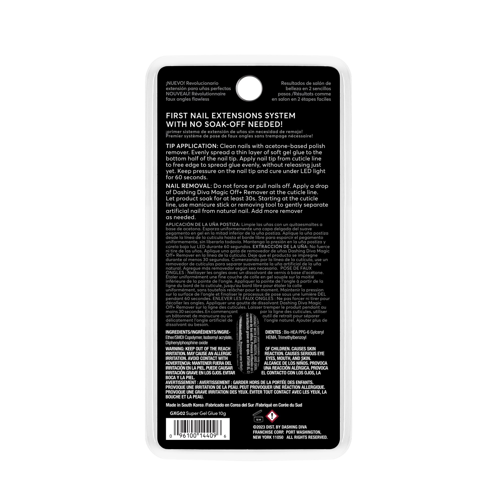 Dashing Diva GelXtend Nail Glue – Superior Adhesion, No Primer Needed (10g)