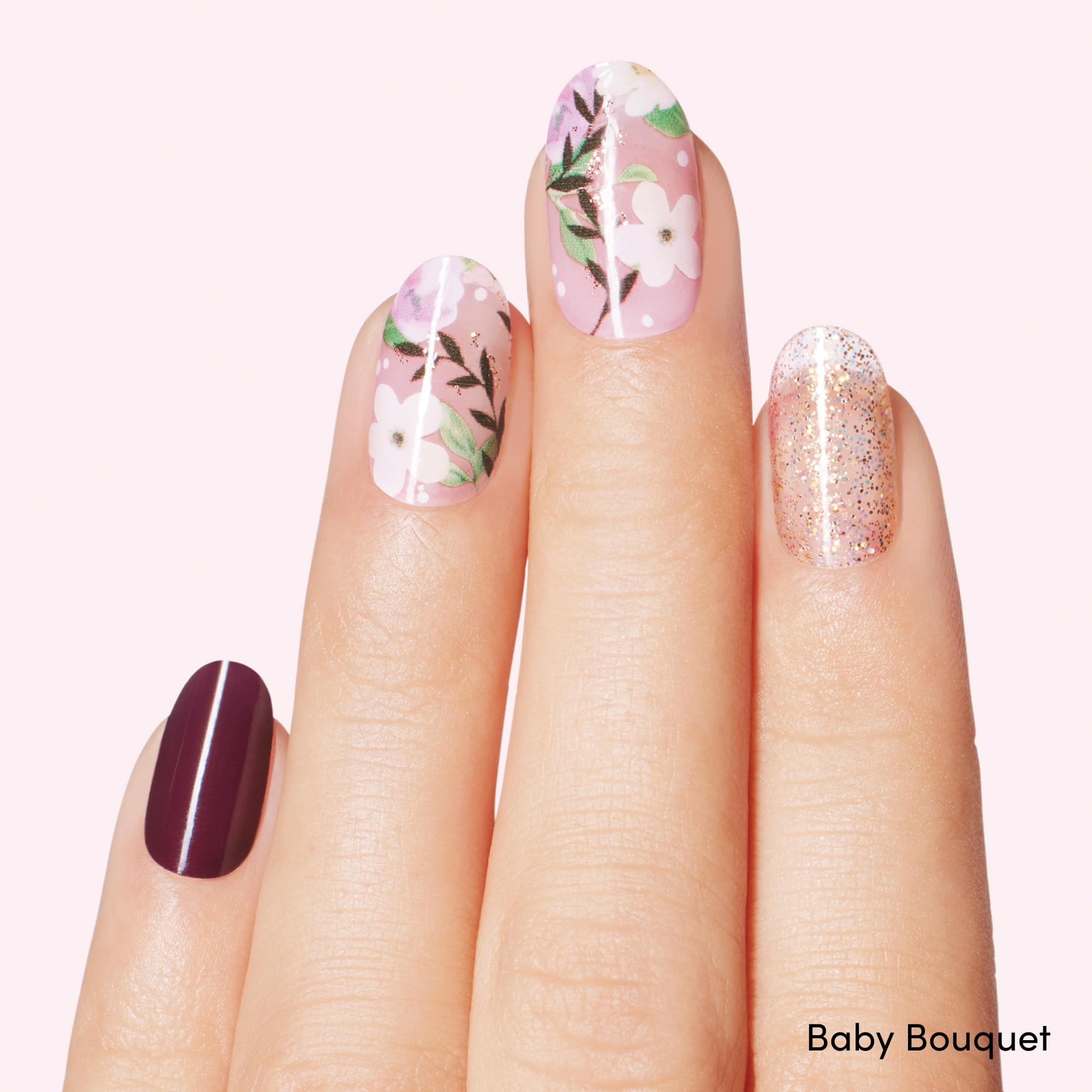 Dashing Diva Gloss Nail Strips Bundle — Winter Florals: Baby Bouquet & Magnolia Vine