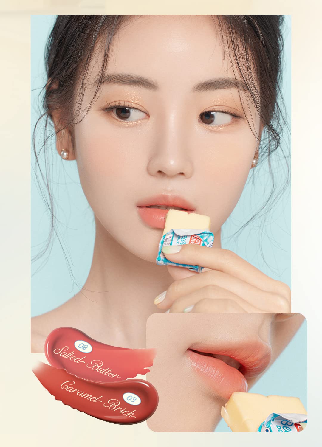 dasique Cream de butter Tint #02 Salted Butter — Vegan Creamy Matte Lip Tint