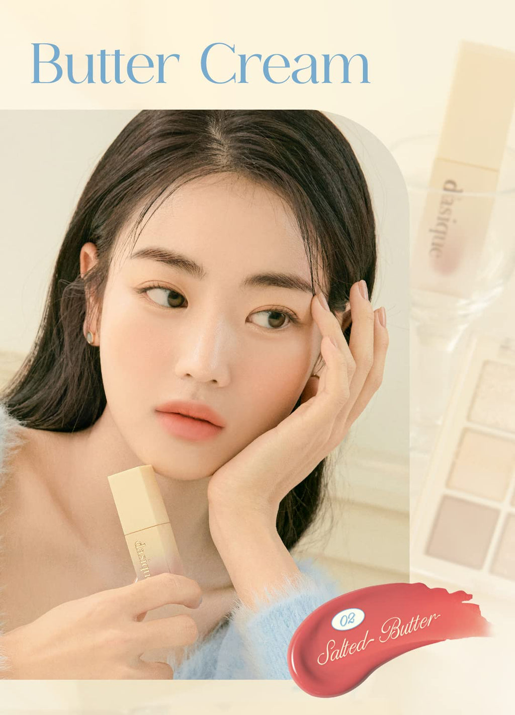 dasique Cream de butter Tint #04 Cotton Plum – Creamy Matte Lip Color, Vegan & Cruelty-Free