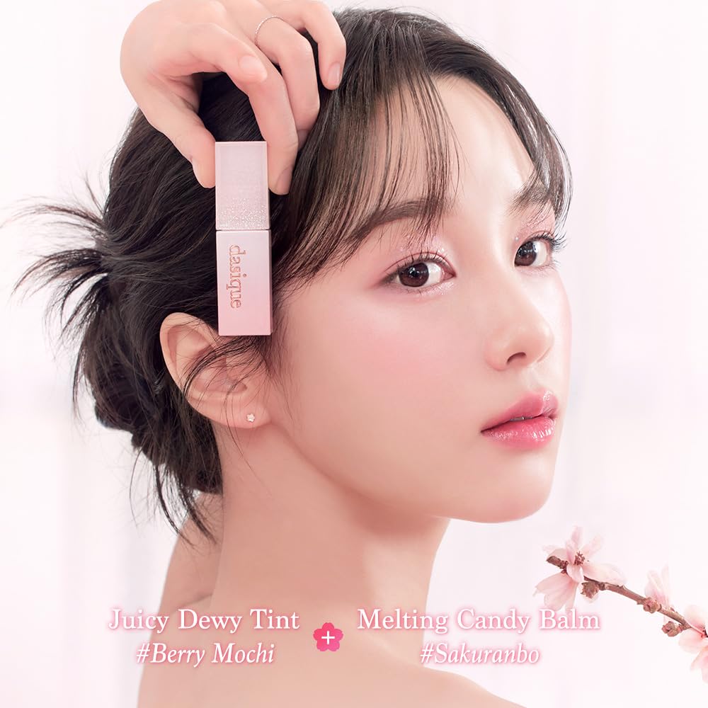 dasique Juicy Dewy Tint Berry Mochi – Light, Hydrating Lip Stain with Gloss | Vegan & Cruelty-Free | K-beauty