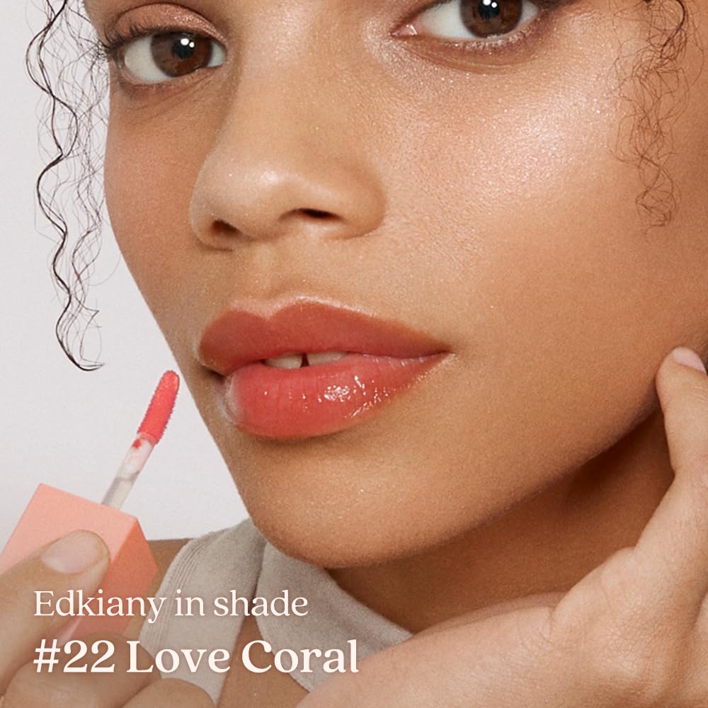 dasique Juicy Dewy Tint #22 Love Coral – Long-Lasting, Non-Sticky Lip Gloss Tint | Vegan & Cruelty-Free
