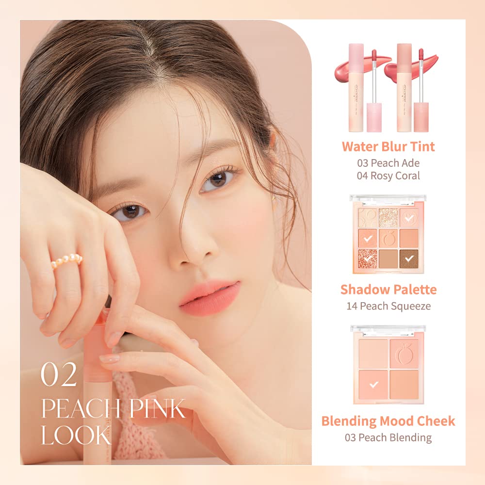 dasique Water Blur Tint #04 Rosy Coral – Vegan, Cruelty-Free, Non-Sticky Lip Tint