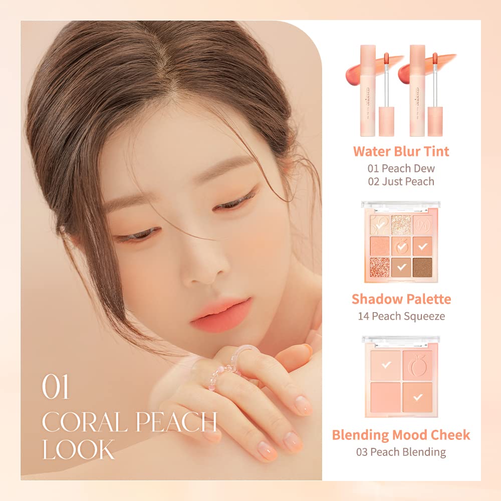 dasique Water Blur Tint #05 Rich Peach – Vegan, Non-sticky, Silky Finish Lip Tint