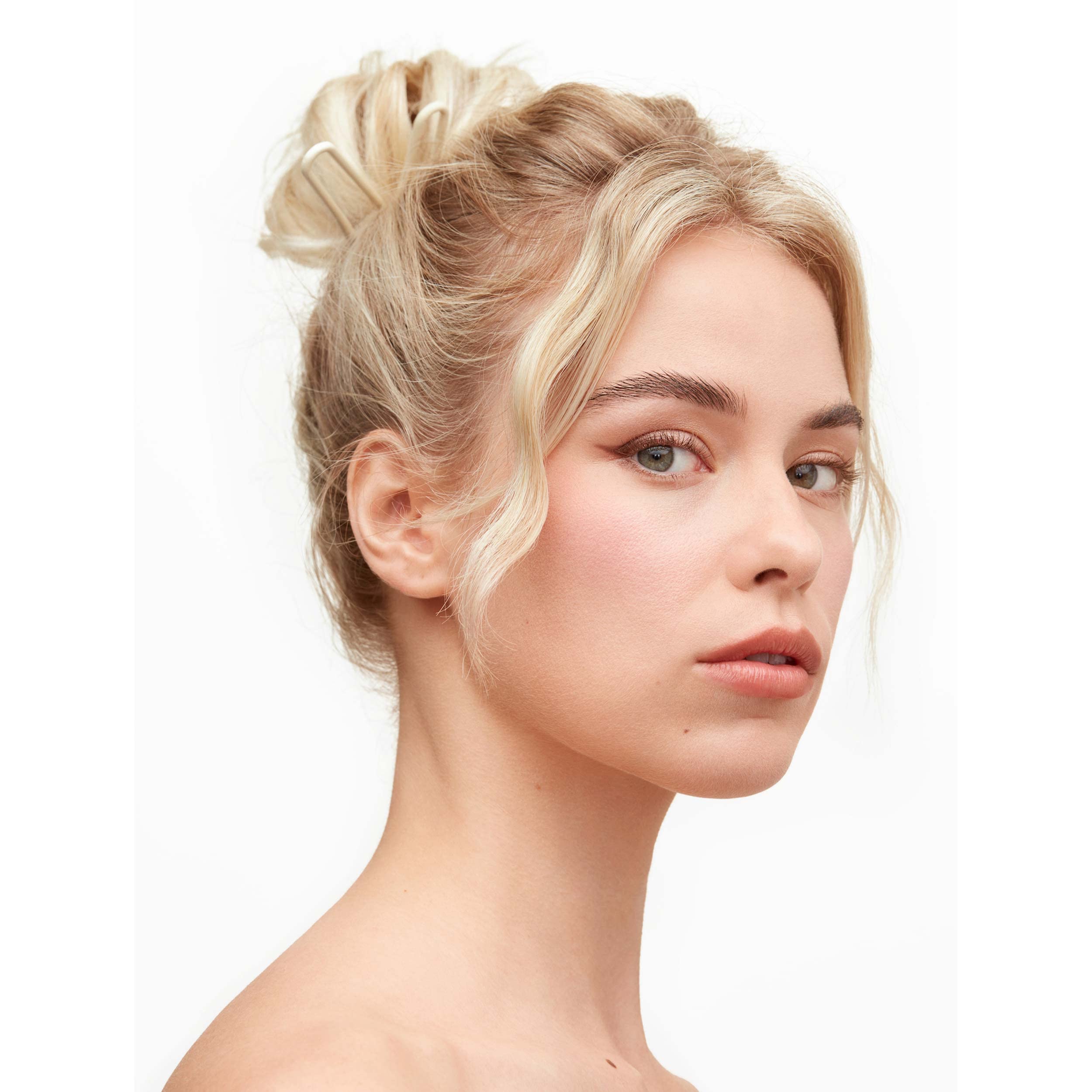Day Rate Beauty Petite Power Pin (5.5-Inch) – U-Shaped Hair Pin for Buns & Updos – Made in USA (Fawn)