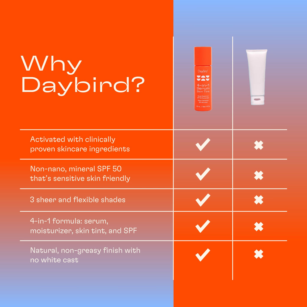 Daybird 4-in-1 Tinted Serum SPF 50+ with Niacinamide