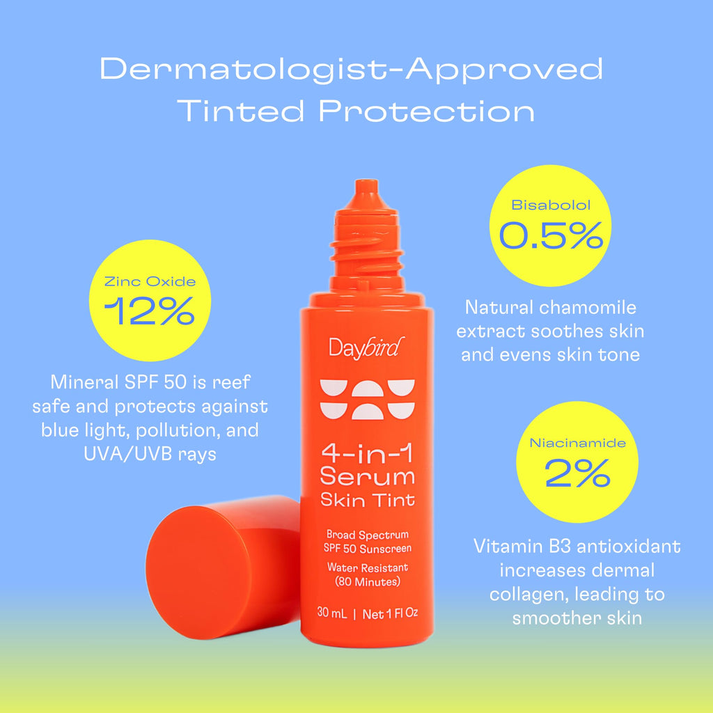 Daybird 4-in-1 Tinted Serum SPF 50+ with Niacinamide