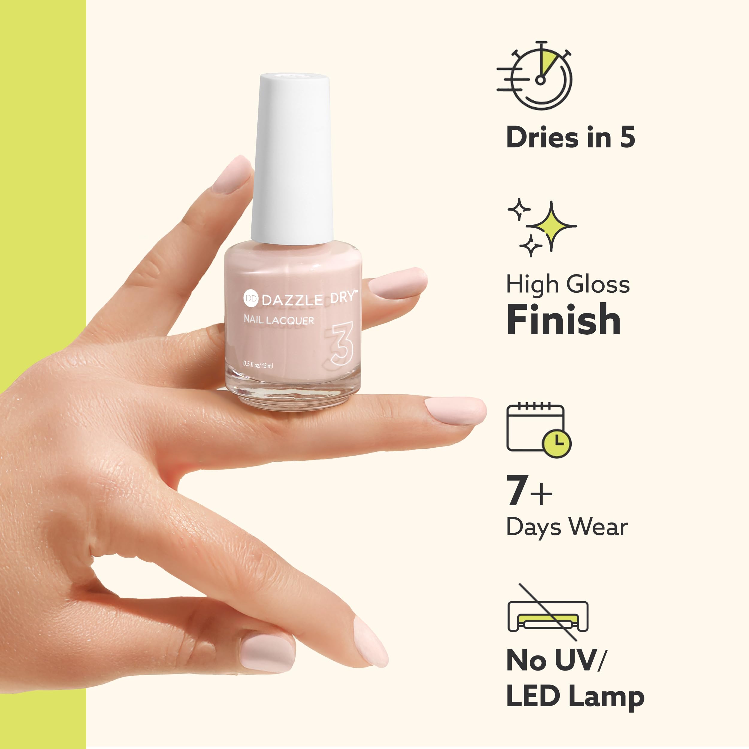 Dazzle Dry Remove Acetone Lacquer Remover with Lemongrass & Clove Oil — 4 oz Pump