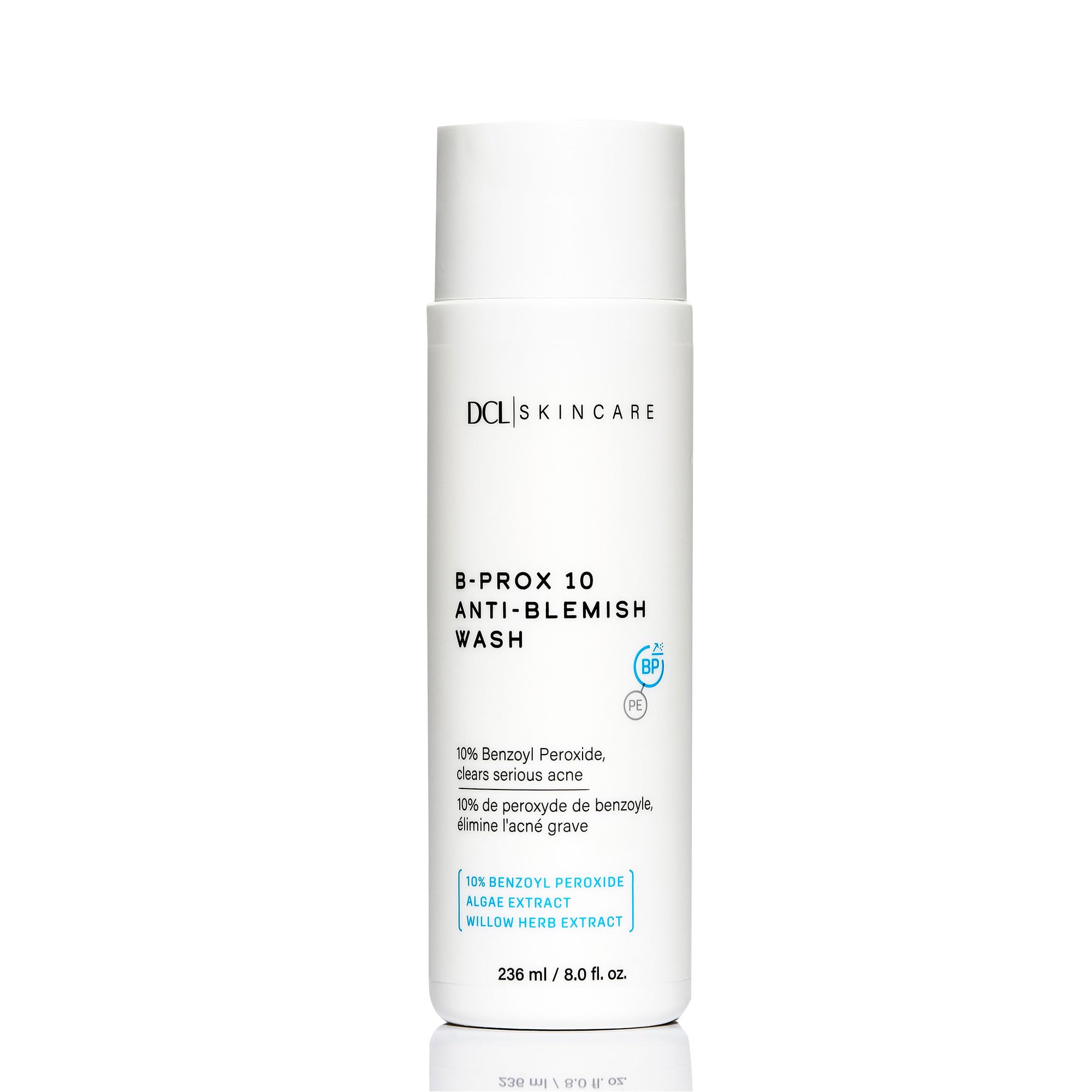 DCL Skincare B Prox Acne Treatment Cleanser — 10% Benzoyl Peroxide, Maximum Strength