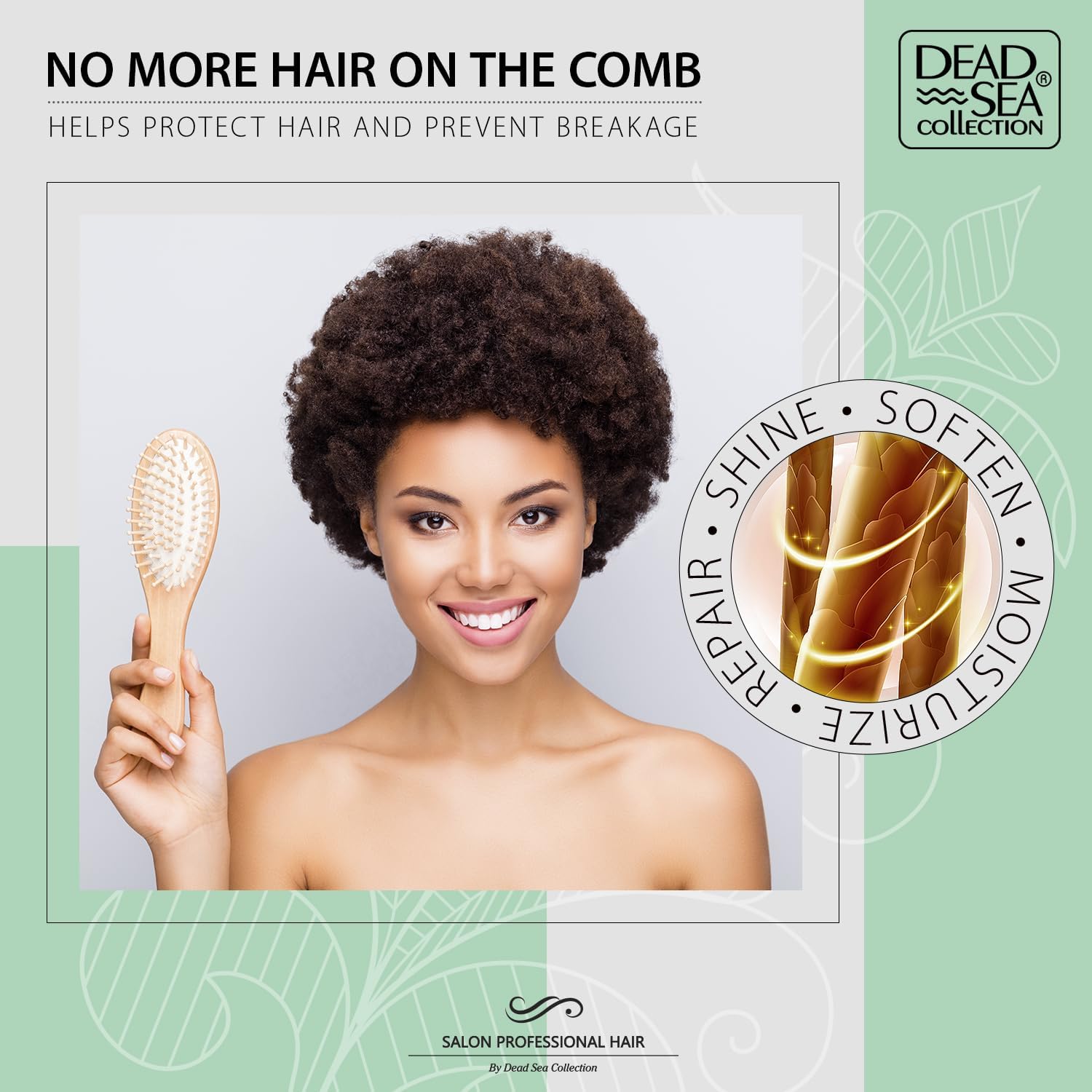 Dead Sea Collection Shampoo & Conditioner Set for Curly Hair – Avocado & Aloe, Pure Dead Sea Minerals | 2 Bottles (33.8 & 30.6 fl oz)