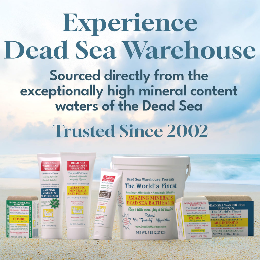 Dead Sea Warehouse Amazing Minerals Bath Salts – 5 lbs, Unscented