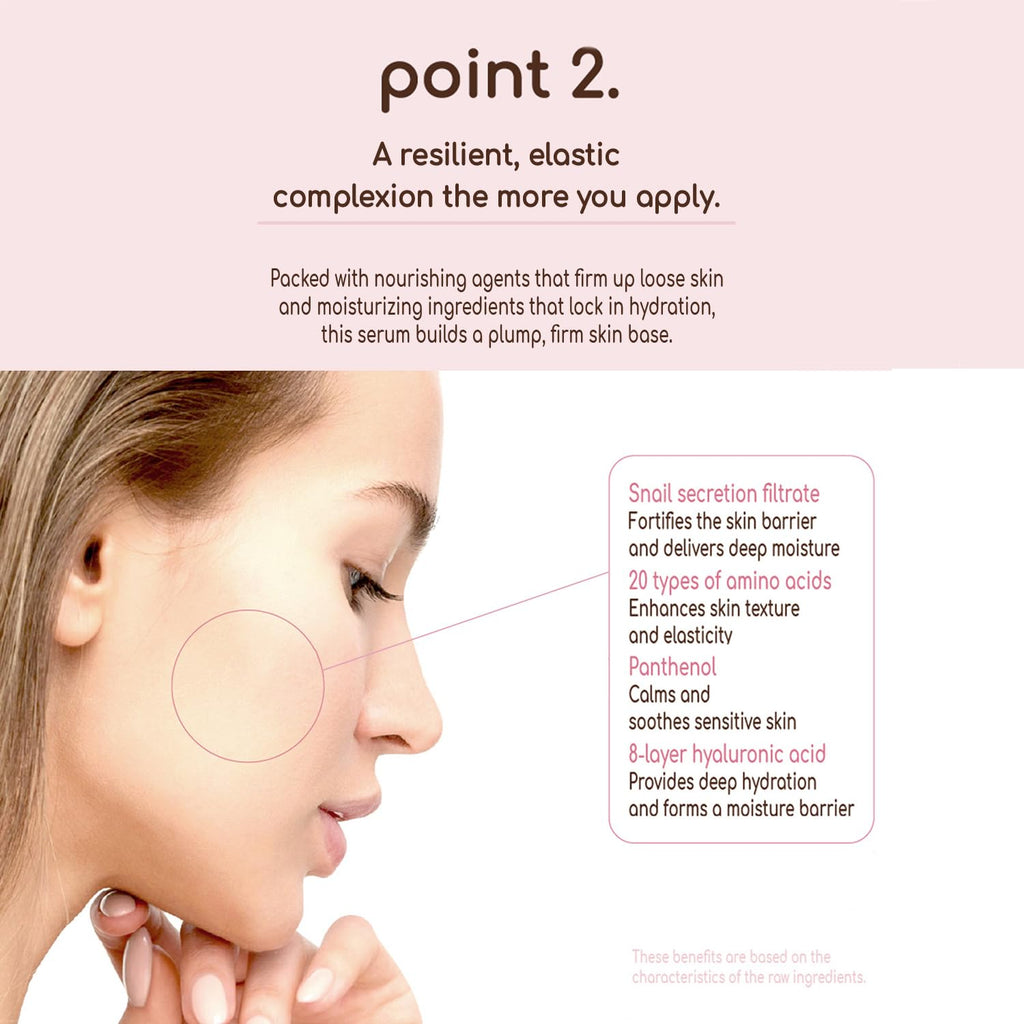 DEARBOO Glass Skin Snail Serum | Hydrating Facial Serum for Radiant, Smooth Skin – 3.38 fl oz (100 mL)