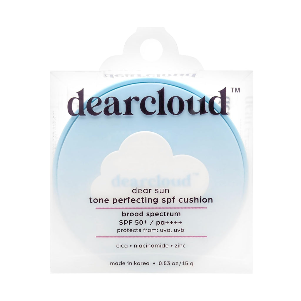 dearcloud Dear Sun Perfecting SPF Cushion – Color-Adapting Korean Sunscreen SPF 50+