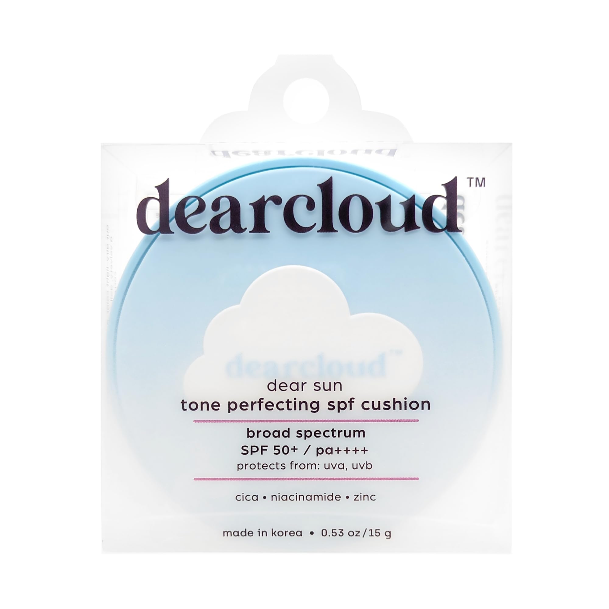 dearcloud Dear Sun Perfecting SPF Cushion – Color-Adapting Korean Sunscreen SPF 50+