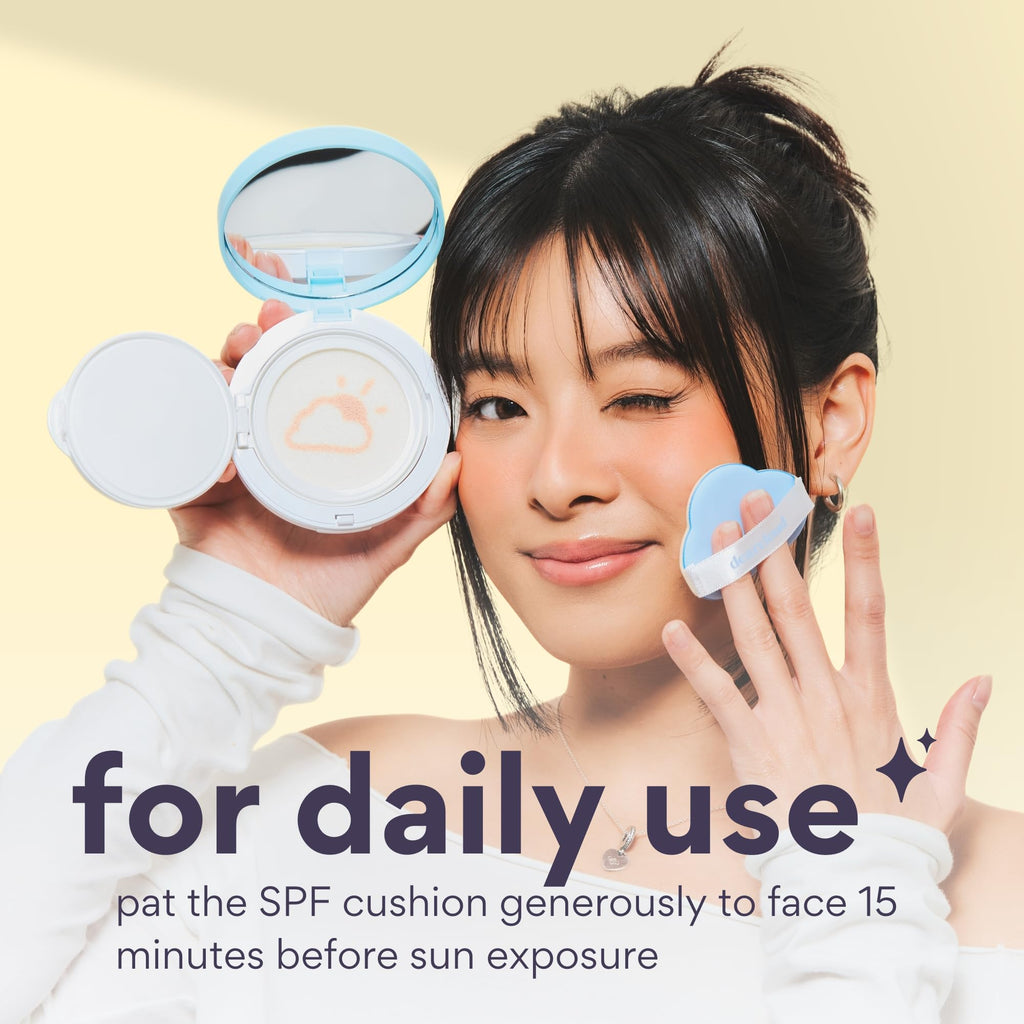 dearcloud Dear Sun Perfecting SPF Cushion – Color-Adapting Korean Sunscreen SPF 50+