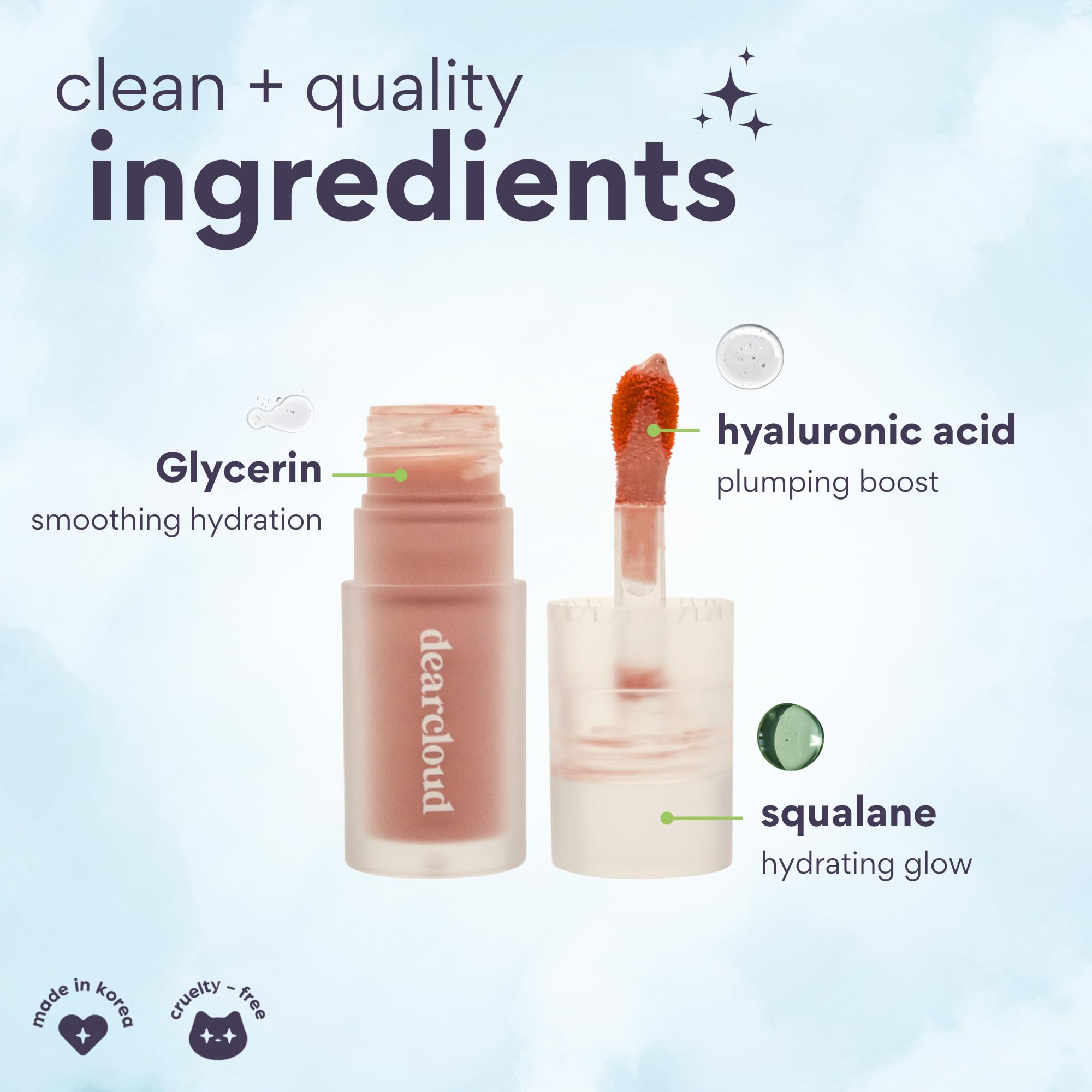 Dearcloud Gentle Crush Serum Blush – Soft Crush | Hyaluronic Acid Liquid Blush for Cheeks