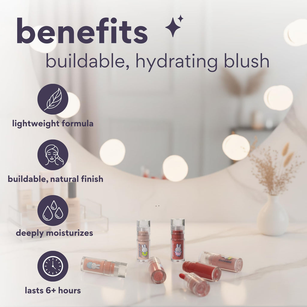 Dearcloud Miffy Gentle Crush Serum Blush – Hydrating Liquid Blush with Hyaluronic Acid | Korean Beauty Makeup