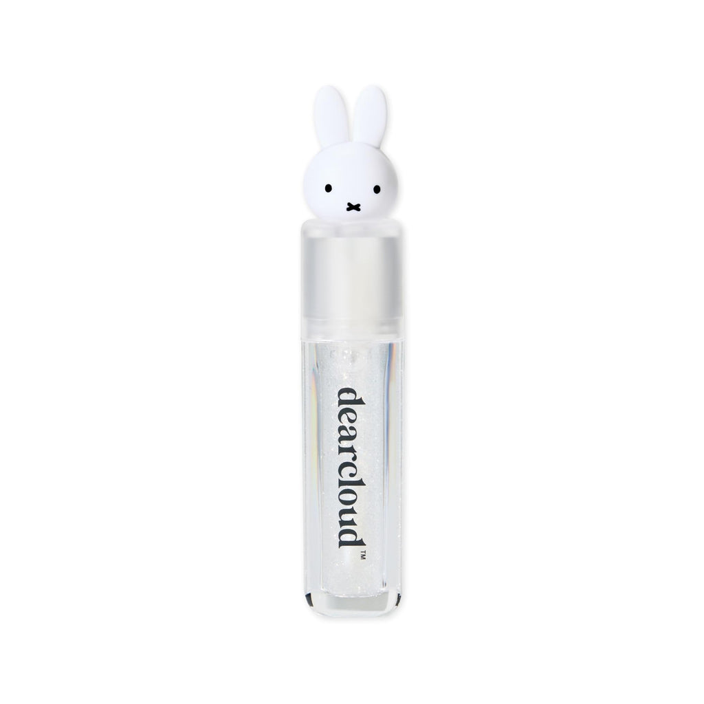 dearcloud Miffy Lip Serum Jelly – Clear Shimmer Lip Gloss for Hydration & Shine (Clear Skies)