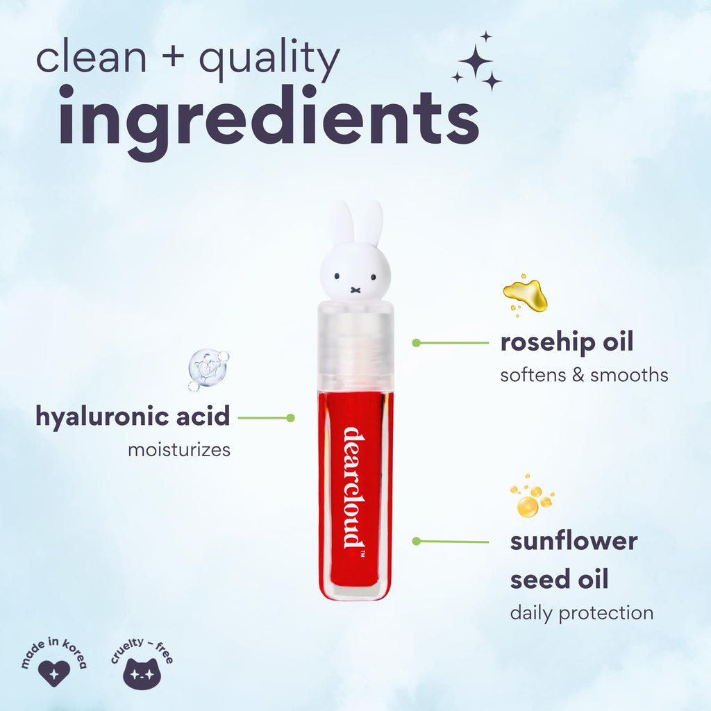 Miffy Lip Serum Jelly by Dearcloud – Hydration & Shine Tint (Dear Bun)