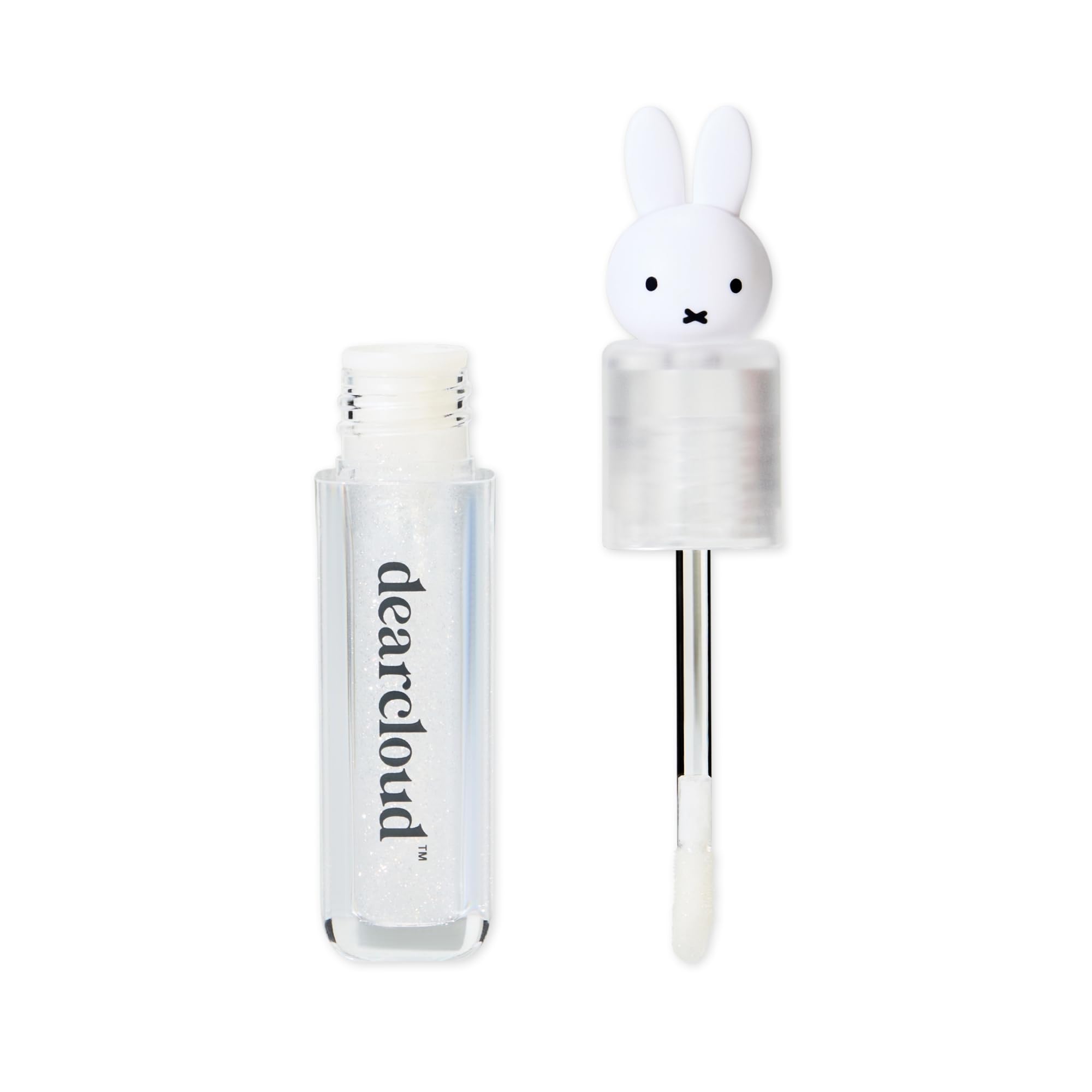 dearcloud Miffy Lip Serum Jelly – Clear Shimmer Lip Gloss for Hydration & Shine (Clear Skies)
