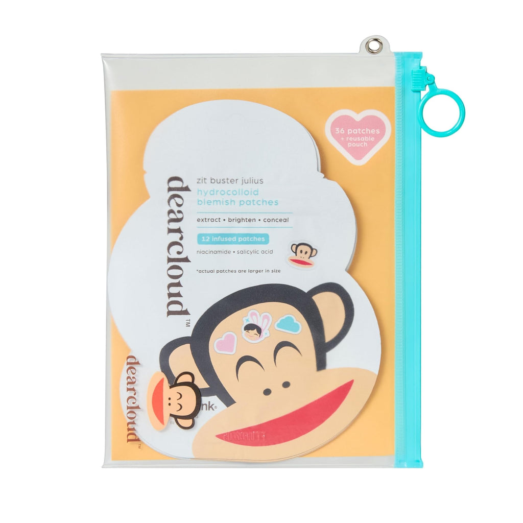 Dearcloud Paul Frank Hydrocolloid Blemish Patches – 36 Count with Niacinamide, Salicylic Acid & Retinol