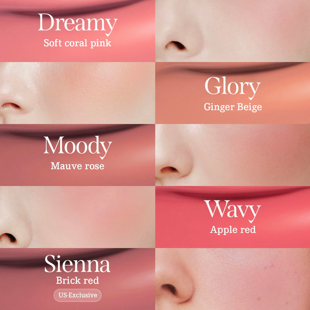 DEAR DAHLIA Petal Drop Blush Dreamy – Vegan Liquid Blush, Dewy Buildable Color