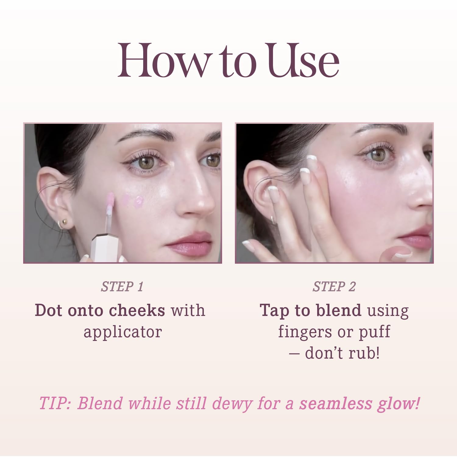 DEAR DAHLIA Petal Drop Blush Glory – Watercolor Finish, Buildable Color, All-Day Hydration, Vegan Korean Beauty