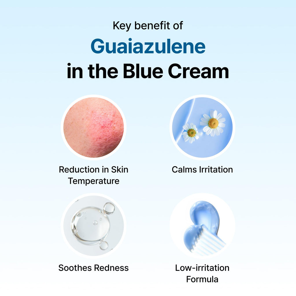 DearKlairs Midnight Blue Calming Cream – Lightweight Redness-Relieving Moisturizer for Oily & Sensitive Skin (1.05 Fl Oz)