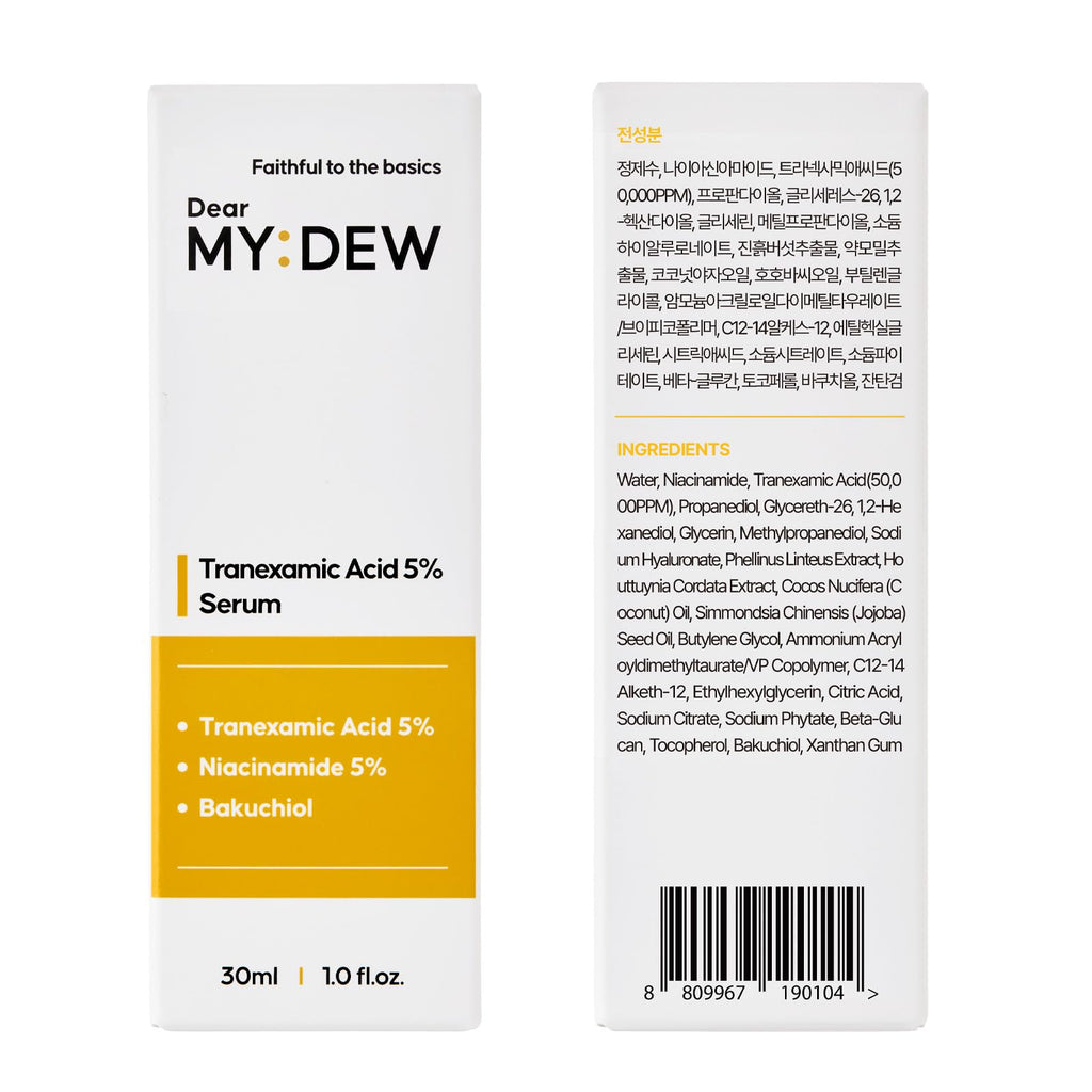 DearMYDEW 5% Tranexamic Acid Serum with 5% Niacinamide & Bakuchiol | Dark Spot Corrector