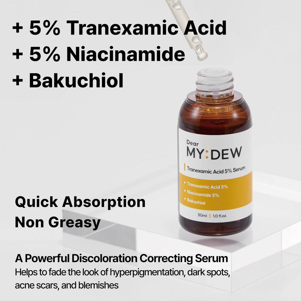 DearMYDEW 5% Tranexamic Acid Serum with 5% Niacinamide & Bakuchiol | Dark Spot Corrector