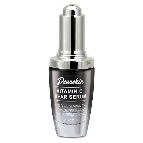 Dearskin Vitamin C Dear Serum + All In One Coconut Cream Set – 20% Vitamin C Serum, Hyaluronic Acid, Vitamin E, Coconut Oil Day & Night