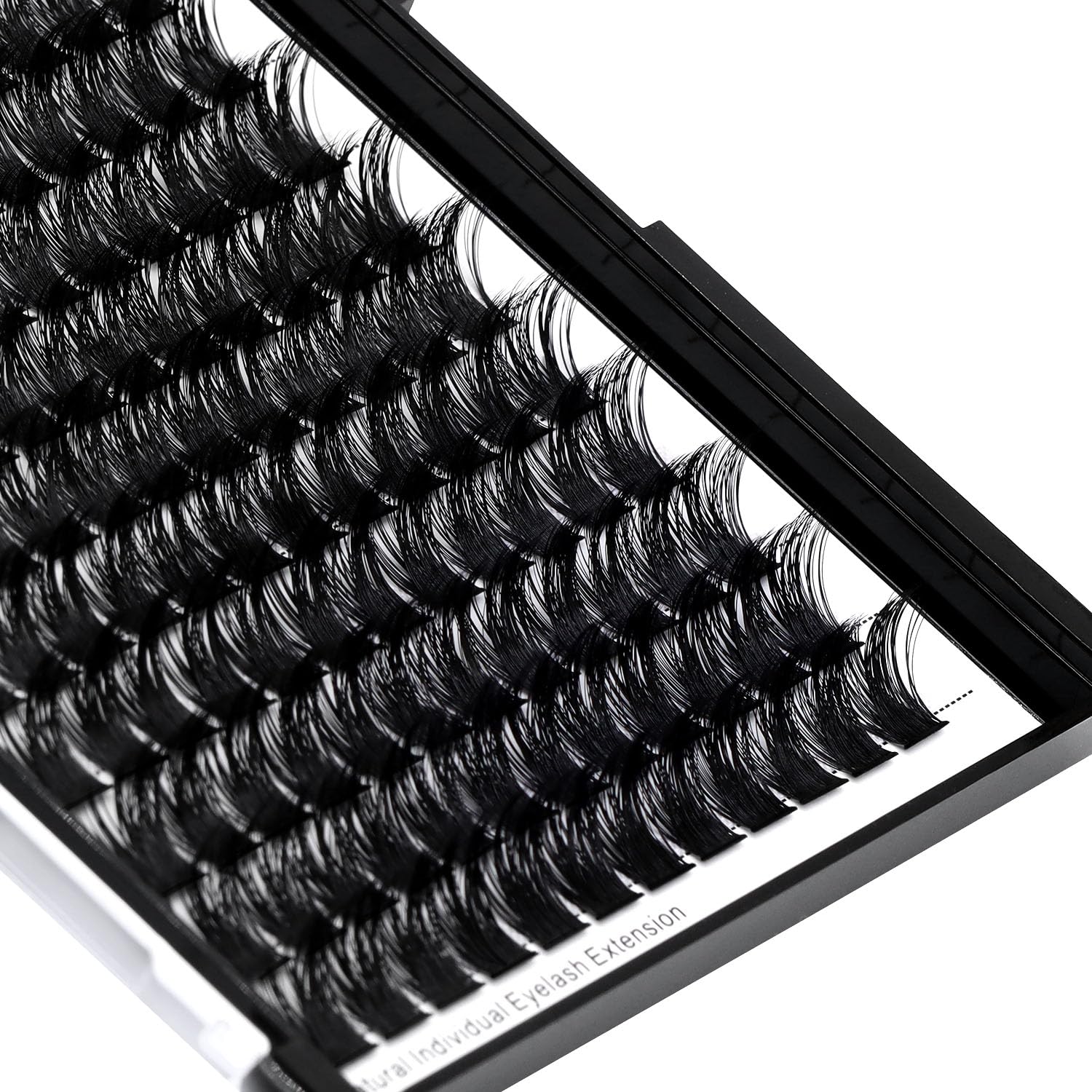 Dedila Large Tray Grafted Wide-Stem Lashes | 120 Clusters, D Curl, 8-20mm (16mm Available)