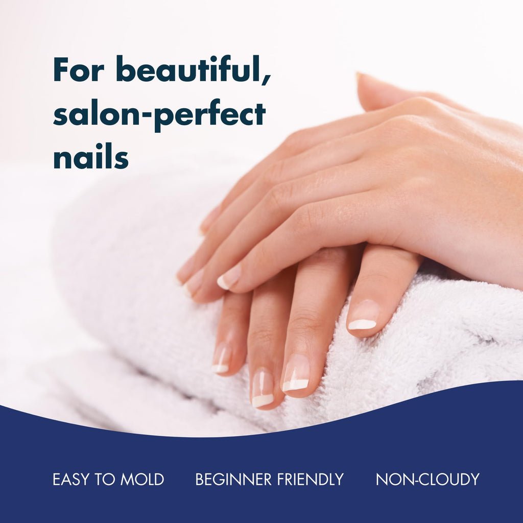 DeEnti Acrylic Nail Powder - 4oz Bubble-Free Clear Gel | Professional Grade for Overlays, Extensions & Nail Art