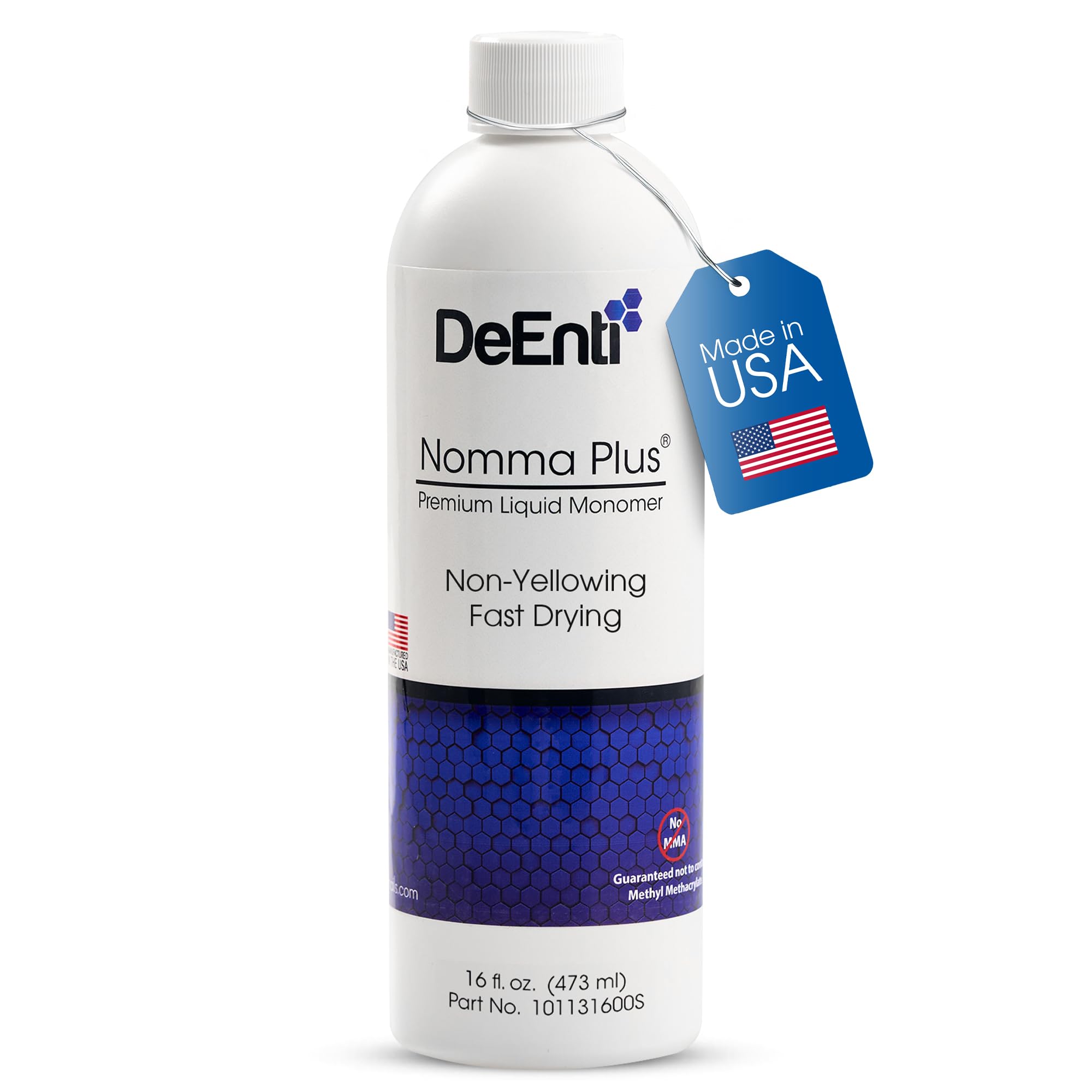DeEnti Nomma Plus – Professional Liquid Monomer for Acrylic Nails (EMA), 16oz