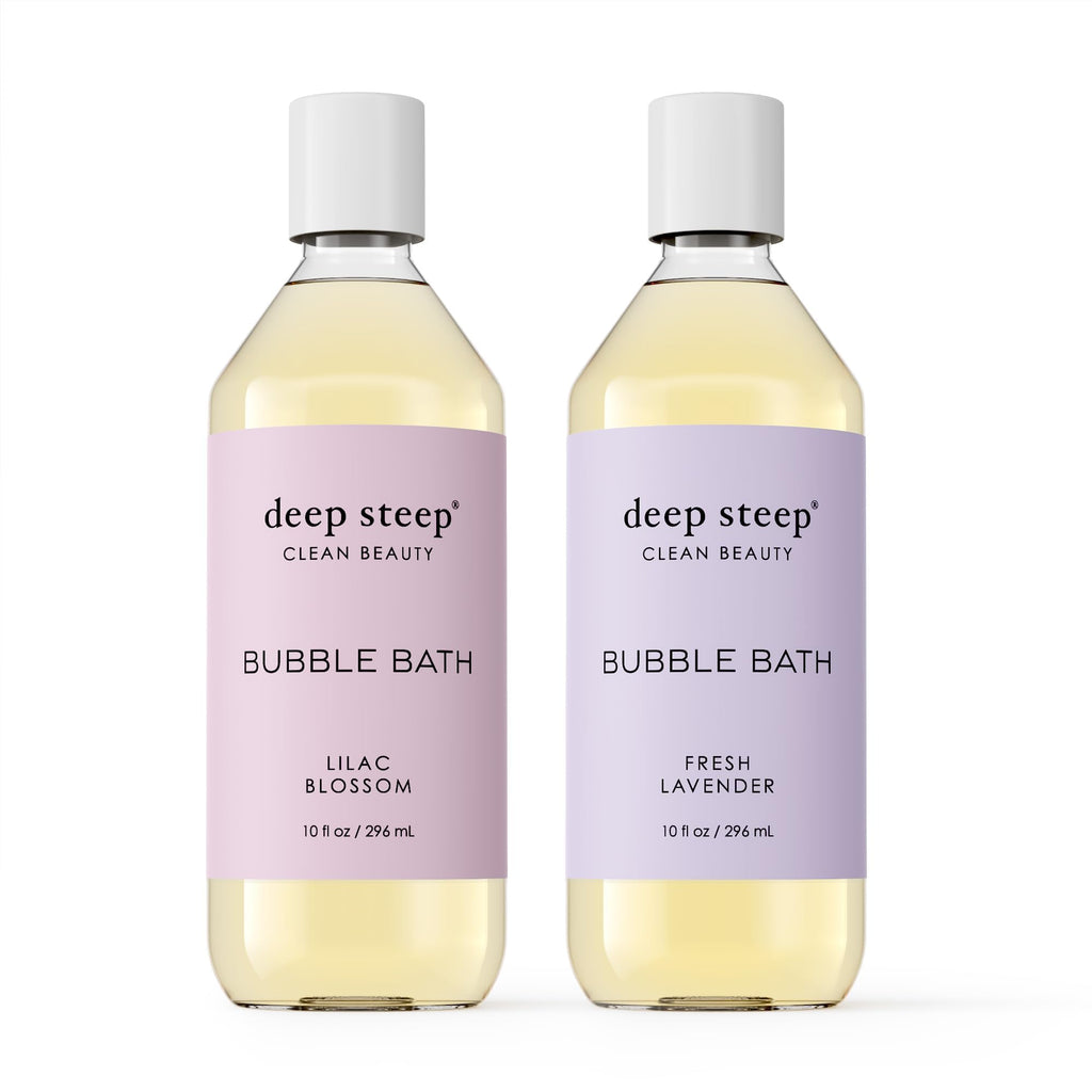 Deep Steep Bubble Bath 2-Pack – Lilac Blossom & Fresh Lavender Aromatherapy, 10 oz Each