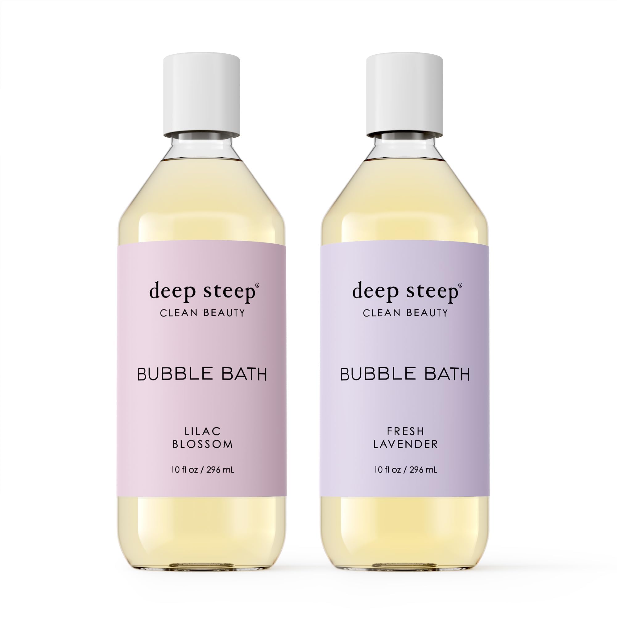 Deep Steep Bubble Bath 2-Pack – Lilac Blossom & Fresh Lavender Aromatherapy, 10 oz Each