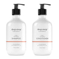 Deep Steep Curl Defining Shampoo & Conditioner, 17 oz – Moisturizing, Sulfate-Free, Vegan Hair Care for Curly Hair