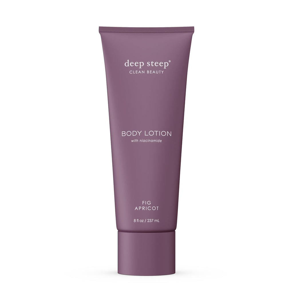 Deep Steep Body Lotion, Fig Apricot – 8 oz | Vegan Moisturizer with Coconut Oil, Shea Butter & Argan Oil