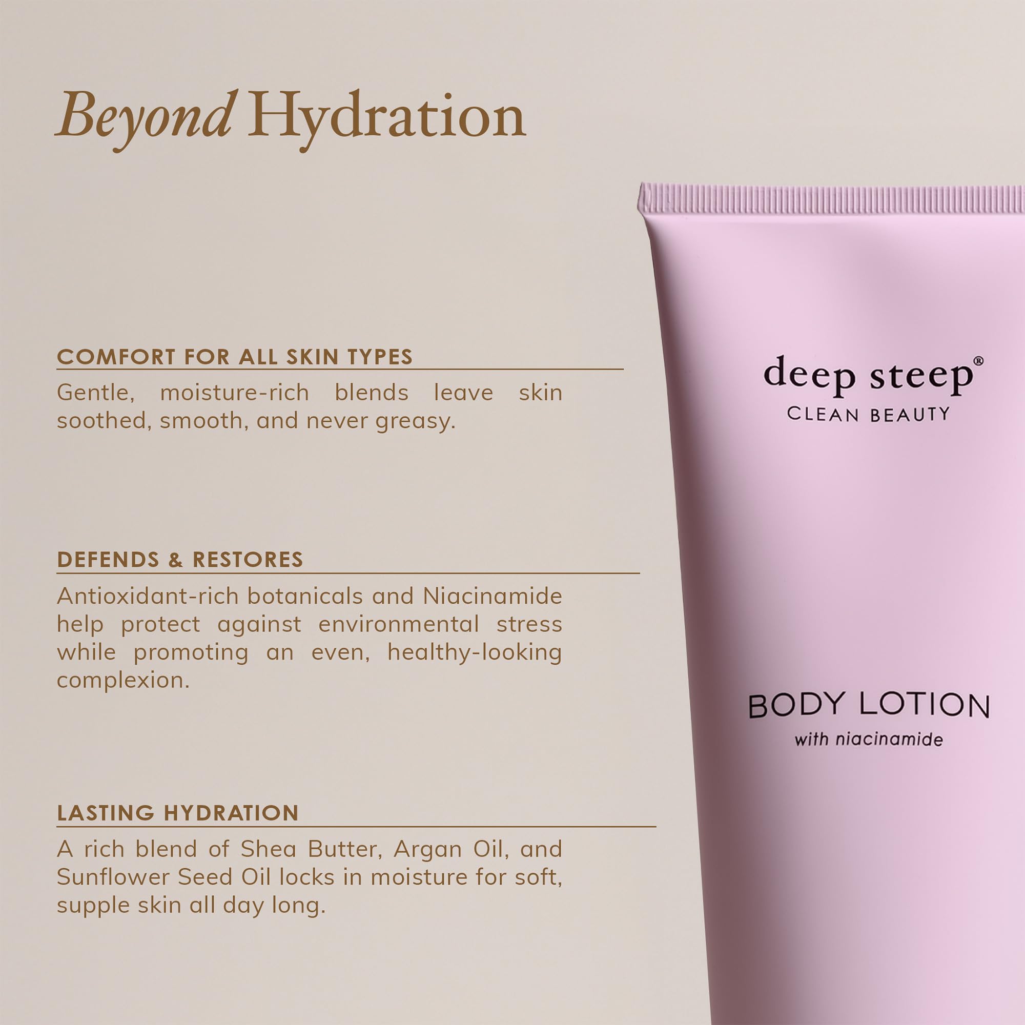 Deep Steep Body Lotion, Fig Apricot – 8 oz | Vegan Moisturizer with Coconut Oil, Shea Butter & Argan Oil