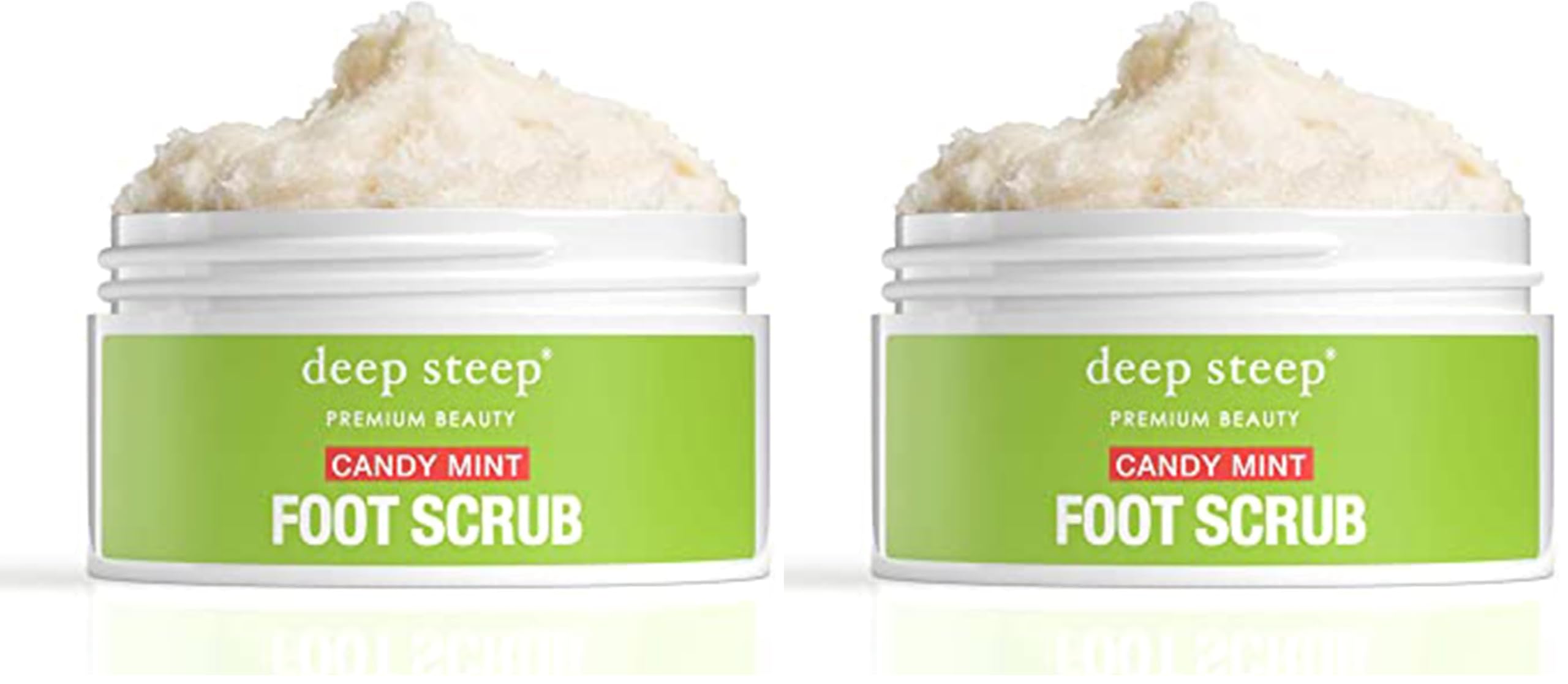 Deep Steep Candy Mint Foot Scrub – 8 oz (Pack of 2)