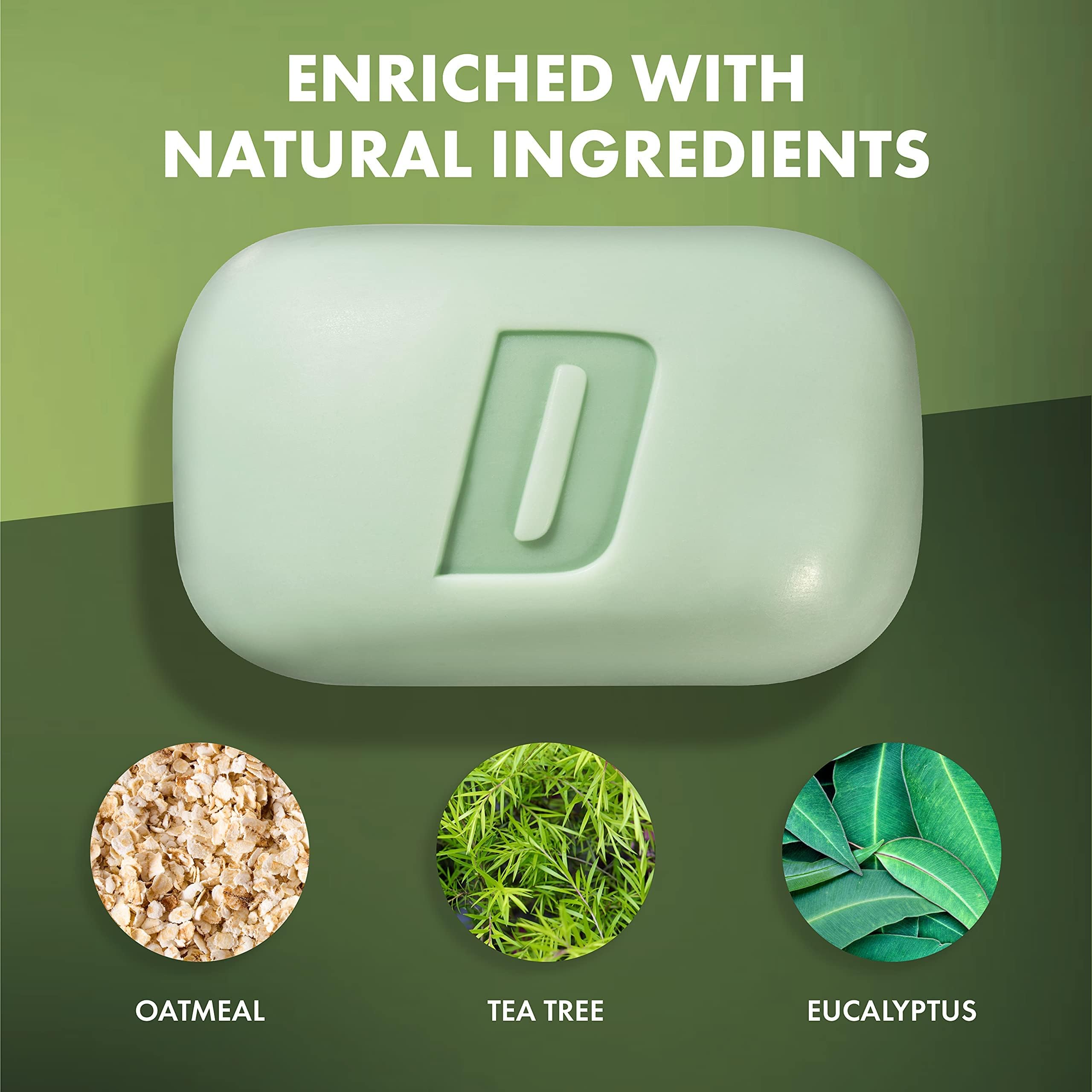 Defense Acne Care Bar Soap – 4.2oz (Pack of 2) | 2% Salicylic Acid, Tea Tree & Eucalyptus, Oatmeal