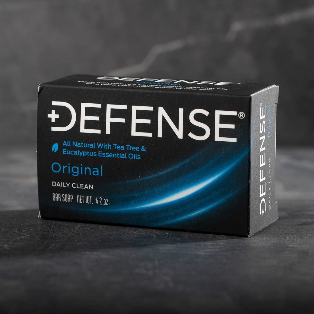 Defense Soap 5pk Tea Tree Bar Soap for Men | All-Natural Tea Tree & Eucalyptus Oils