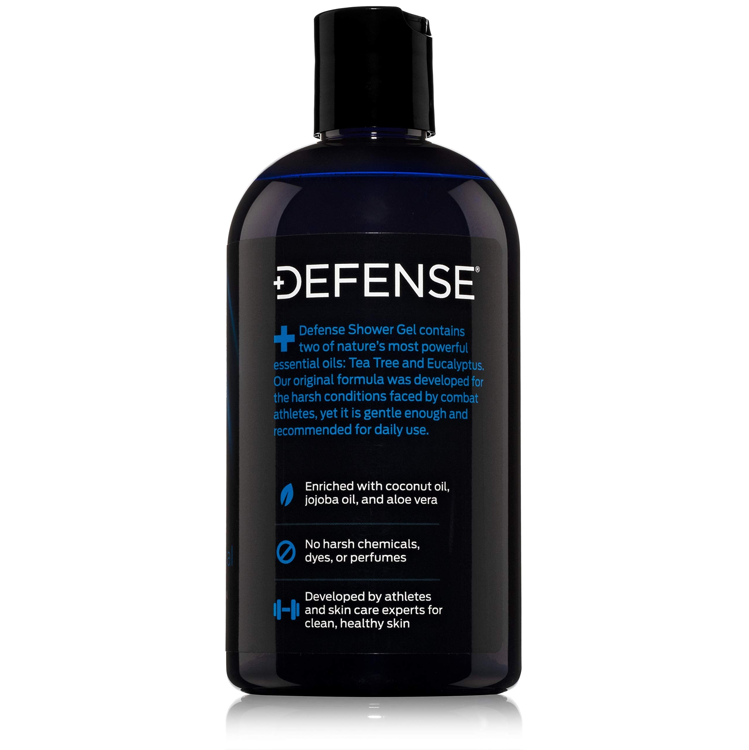 Defense Soap Tea Tree Body Wash | All-Natural Athlete Shower Soap for Odor Control & Skin Protection | 12 oz