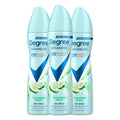 Degree Cucumber Burst Antiperspirant Dry Spray for Women, 3 Count (3.8 oz each) – 72-Hour Sweat & Odor Protection