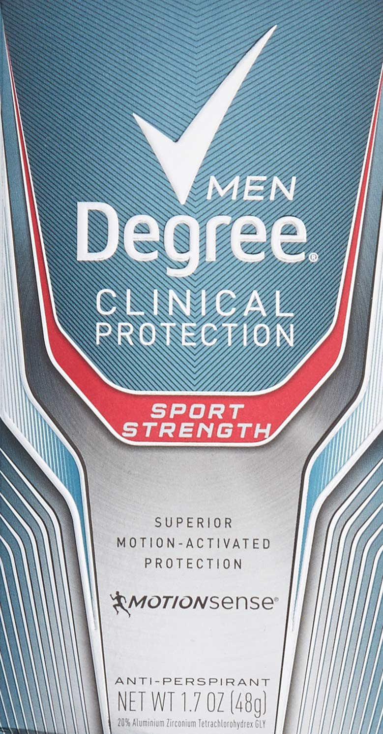 Degree Men Clinical Protection Sport Strength Antiperspirant & Deodorant – 3-Pack, 1.7 oz each