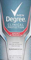 Degree Men Clinical Protection Sport Strength Antiperspirant & Deodorant – 3-Pack, 1.7 oz each